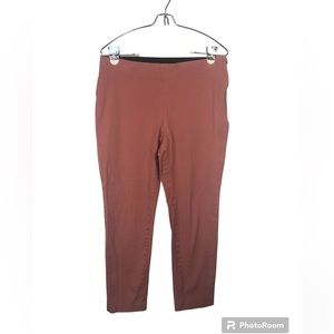 a new day Women’s Pant Side Zip Front Seams Wide Elastic Flat Front